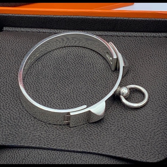 SOLD HERMES Sterling Silver Collier de Chien PM Bracelet - Picture 5 of 5